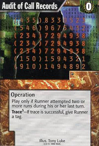 Netrunner Audit of Call Records