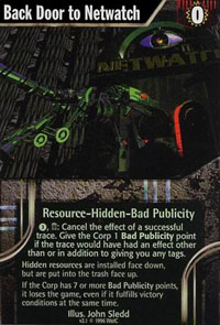 Netrunner Back Door to Netwatch