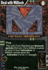 Netrunner Deal with Militech