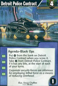 Netrunner Detroit Police Contract