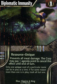 Netrunner Diplomatic Immunity