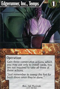 Netrunner Edgerunner, Inc., Temps