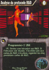 Netrunner Analyse du protocole R&D