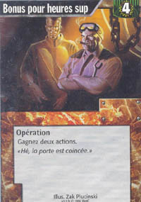 Netrunner Bonus pour heures sup