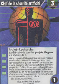 Netrunner Chef de la s&eacute;curit&eacute; artificiel