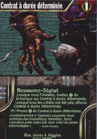 Netrunner Contrat &agrave; dur&eacute;e d&eacute;termin&eacute;e