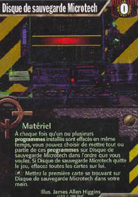 Netrunner Disque de sauvegarde Microtech