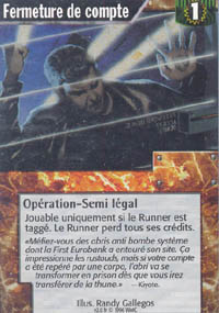 Netrunner Fermeture de compte