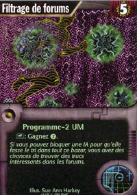 Netrunner Filtrage de forums