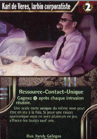 Netrunner Karl de Veres, larbin corporatiste
