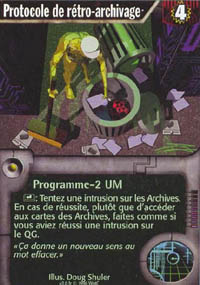 Netrunner Protocole de r&eacute;tro-archivage