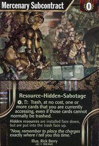 Netrunner Mercenary Subcontract