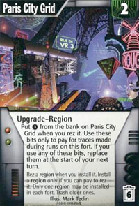 Netrunner Paris City Grid