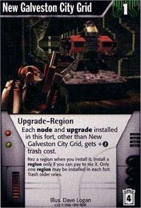 Netrunner New Galveston City Grid