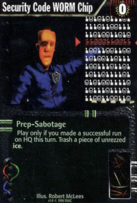 Netrunner Security Code WORM Chip