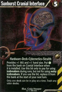 Netrunner Sunburst Cranial Interface